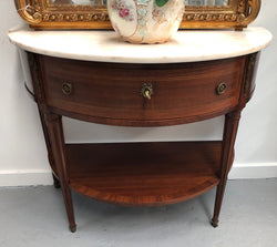French Marble Top Half Round Console Table | Antique & Vintage | Moonee Ponds Antiques | Australia Wide Delivery