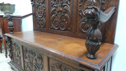 French Oak Carved Hall Seat | Antique & Vintage | Moonee Ponds Antiques | Australia Wide Delivery