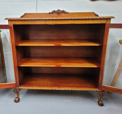Chippendale Style Mahogany Two Door Bookcase | Antique & Vintage | Moonee Ponds Antiques | Australia Wide Delivery