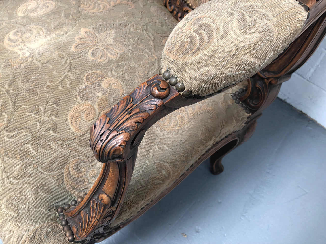 Beautiful Pair Of French Carved Arm Chairs | Antique & Vintage | Moonee Ponds Antiques | Australia Wide Delivery