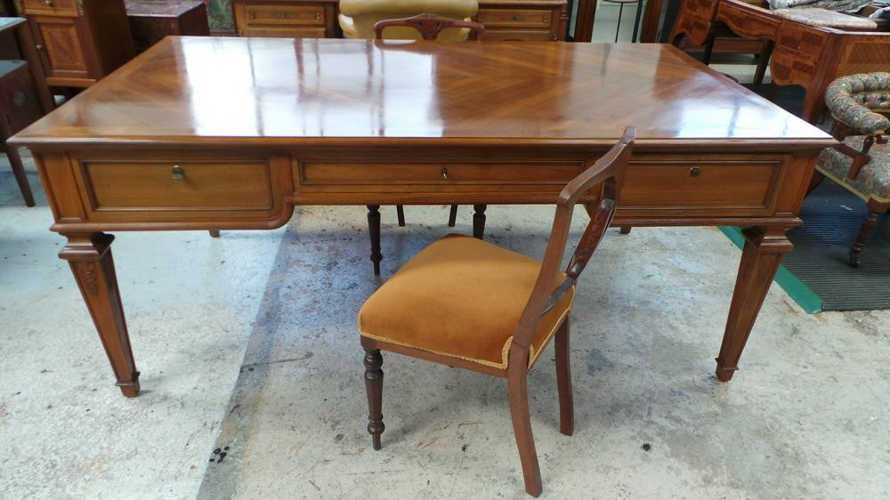 Large Walnut Desk | Antique & Vintage | Moonee Ponds Antiques | Australia Wide Delivery