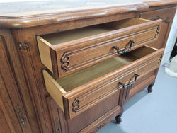 French Louis XV Style Parquetry Top Three Door Sideboard | Antique & Vintage | Moonee Ponds Antiques | Australia Wide Delivery