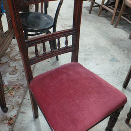 Lovely Set Of Four Upholstered Dining Chairs