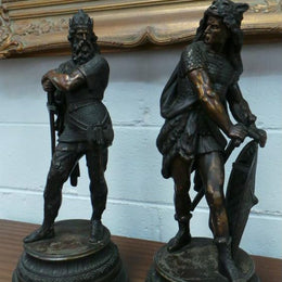 Pair of Victorian Viking Statues