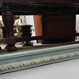 Late 19th Century Antique French Painted & Gilded Trumeau Mirror
