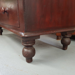 Victorian Cedar Chest Of Five Drawers