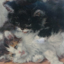An Original Pears Print Of Kittens Playing