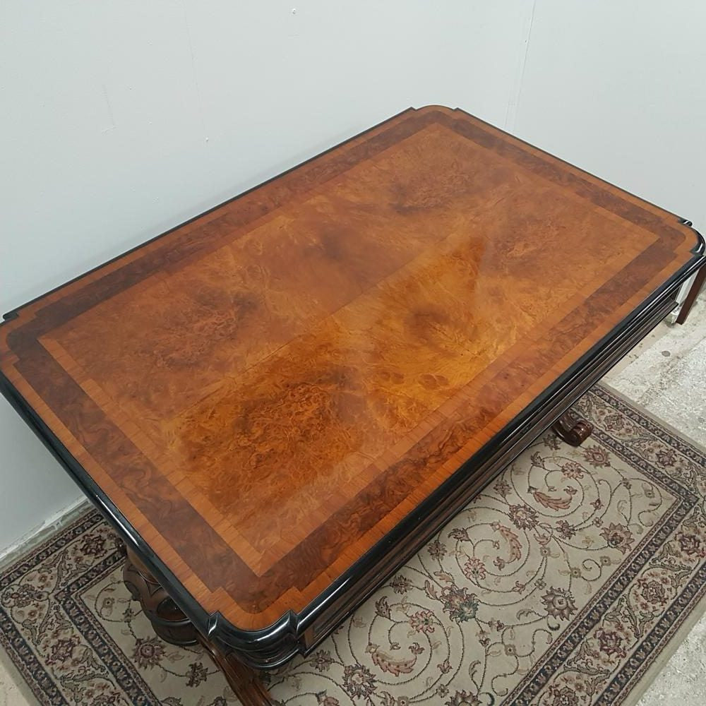 19th Century French Burr Walnut Salon Table | Antique & Vintage | Moonee Ponds Antiques | Australia Wide Delivery