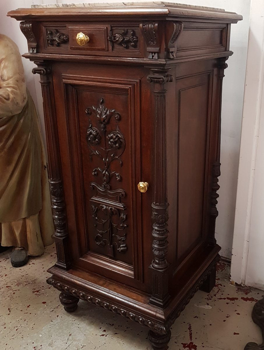 French Ornate Bedside Cabinet | Antique & Vintage | Moonee Ponds Antiques | Australia Wide Delivery