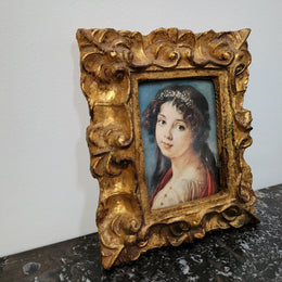 Two Italian framed prints in decorative gilt frames. In good original condition. Can be purchased as a pair or individually for $25- each.