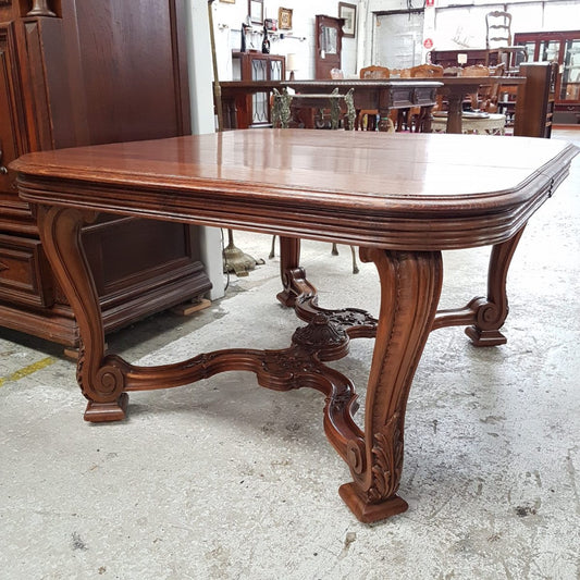 Converted French Walnut and Oak Coffee Table