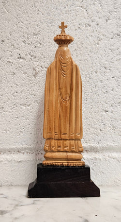 Vintage Carved Olivewood Statue of Virgin Mary | Antique & Vintage | Moonee Ponds Antiques | Australia Wide Delivery