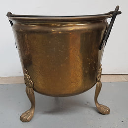 Vintage Brass Coal Bucket