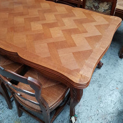 French Louis XV Parquetry Style Dining Table | Antique & Vintage | Moonee Ponds Antiques | Australia Wide Delivery