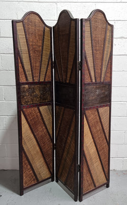 Vintage Three Panel Room Divider With Elephants | Antique & Vintage | Moonee Ponds Antiques | Australia Wide Delivery
