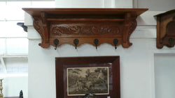 French Oak Wall Coat Rack | Antique & Vintage | Moonee Ponds Antiques | Australia Wide Delivery