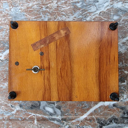 Vintage decorative inlaid mahogany Music Box. In good condition please view photos as they help form part of the description.