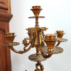 Antique Pair of French Gilded Candle Holders | Antique & Vintage | Moonee Ponds Antiques | Australia Wide Delivery