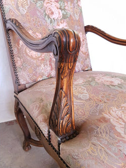 French Walnut Arm Chair | Antique & Vintage | Moonee Ponds Antiques | Australia Wide Delivery