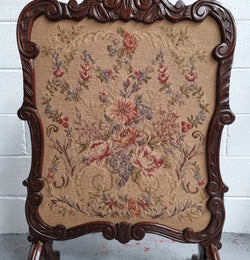 Attractive Tapestry Wooden Framed Fire Screen | Antique & Vintage | Moonee Ponds Antiques | Australia Wide Delivery