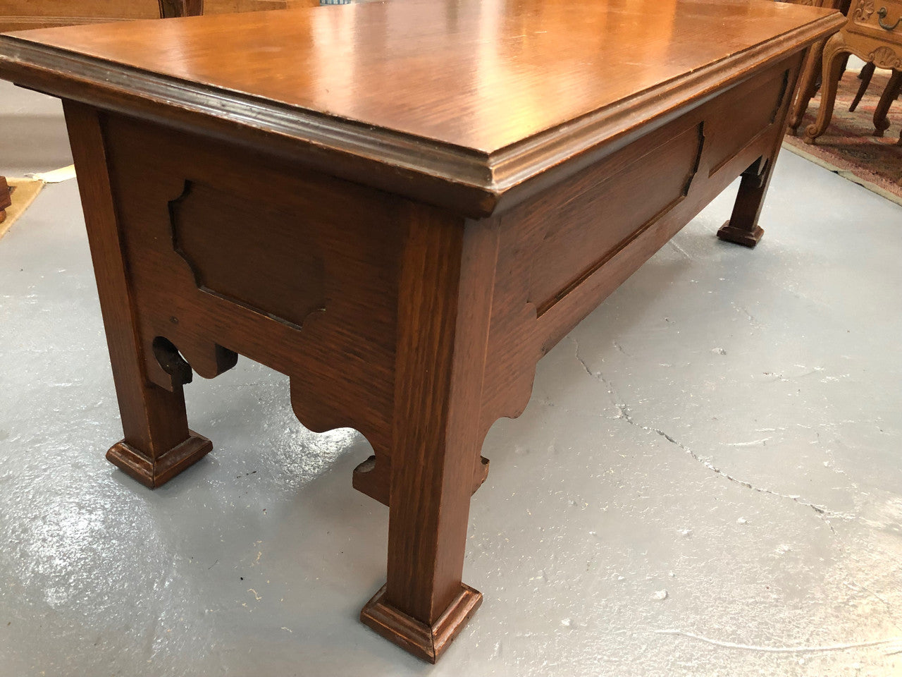 Fabulous Oak Coffee Table | Antique & Vintage | Moonee Ponds Antiques | Australia Wide Delivery