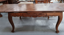 Oak Louis 15th Style Parquetry Top Extension Dining Table | Antique & Vintage | Moonee Ponds Antiques | Australia Wide Delivery