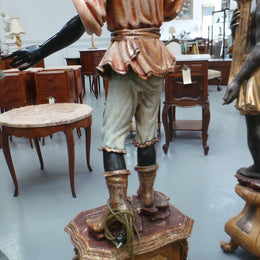 Striking 19th Century Antique Blackamoor Floor Lamp