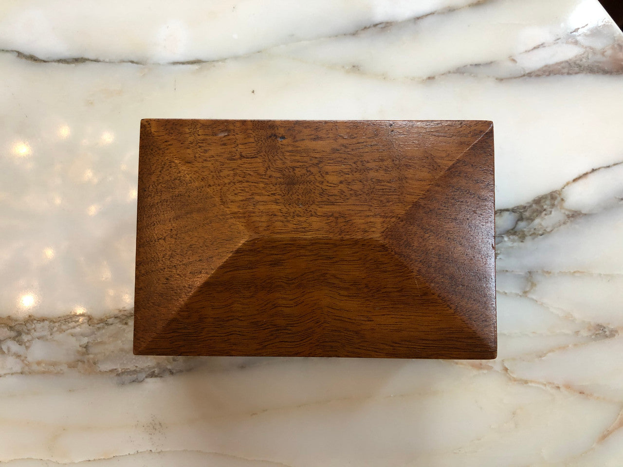 Australian Silky Oak Lidded Wooden Box | Antique & Vintage | Moonee Ponds Antiques | Australia Wide Delivery