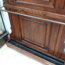 French 19th century walnut hallstand