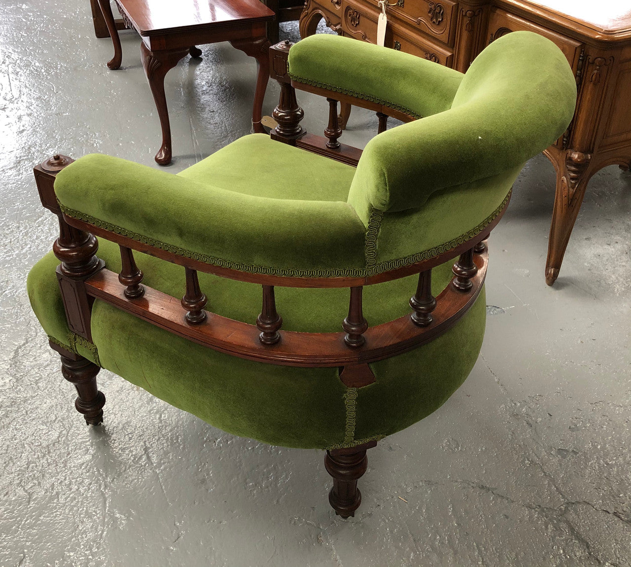 Lovely Edwardian Gents Chair | Antique & Vintage | Moonee Ponds Antiques | Australia Wide Delivery