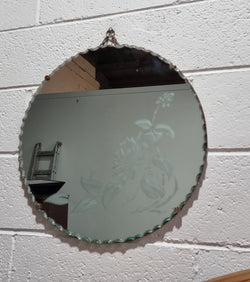 Lovely Vintage Round Art Deco Mirror | Antique & Vintage | Moonee Ponds Antiques | Australia Wide Delivery