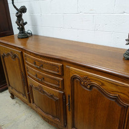 Large French Oak Sideboard-1