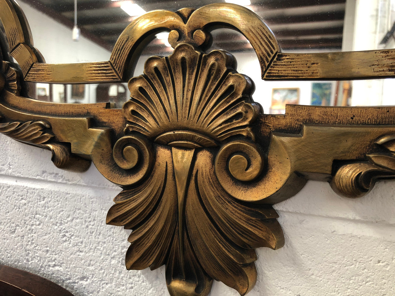 Ornate French Style Gilt Mirror Beveled Edge Glass | Antique & Vintage | Moonee Ponds Antiques | Australia Wide Delivery