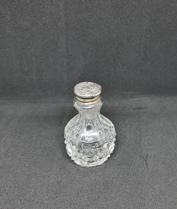 Edwardian Silver Top Glass Vanity-Powder Jar | Antique & Vintage | Moonee Ponds Antiques | Australia Wide Delivery