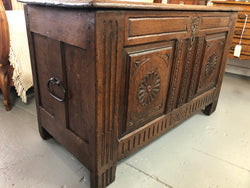 Early 18th Century Antique French Oak Coffer | Antique & Vintage | Moonee Ponds Antiques | Australia Wide Delivery