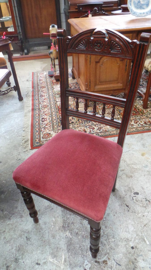 Lovely Set Of Four Upholstered Dining Chairs