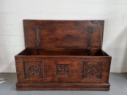 Early 19th Century French Chestnut Wood Coffer | Antique & Vintage | Moonee Ponds Antiques | Australia Wide Delivery
