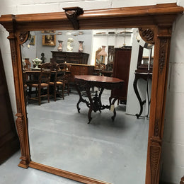Large French Mantle Mirror