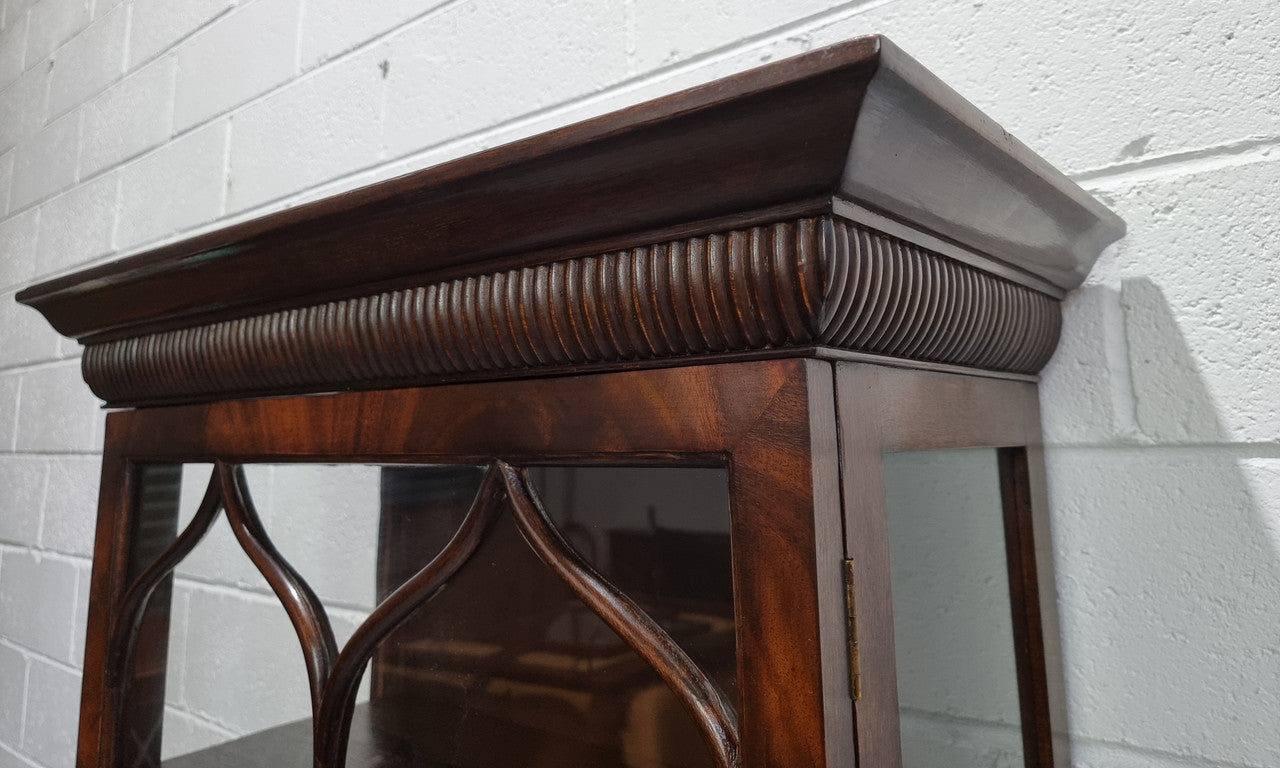 Antique Edwardian Walnut and Figured Walnut Display Cabinet | Antique & Vintage | Moonee Ponds Antiques | Australia Wide Delivery