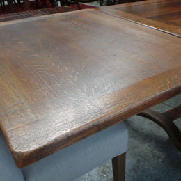 A Large French Farmhouse Oak Extension Table