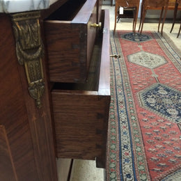 Antique French Inlaid Walnut Commode