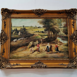 A lovely French Dutch style oil painting