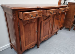 French Parquetry Top Cherry Wood Four-Door Sideboard | Antique & Vintage | Moonee Ponds Antiques | Australia Wide Delivery