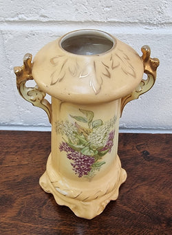 Edwardian Hand-Painted Vase With Lilac Pattern | Antique & Vintage | Moonee Ponds Antiques | Australia Wide Delivery