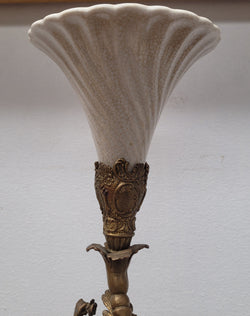 Vintage Decorative Ceramic & Metal Vase Mounted on Winged Figure | Antique & Vintage | Moonee Ponds Antiques | Australia Wide Delivery
