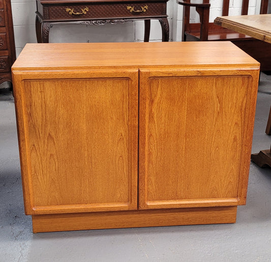 Lovely Vintage Teak two door cabinet ideal for a television cabinet in good original condition.