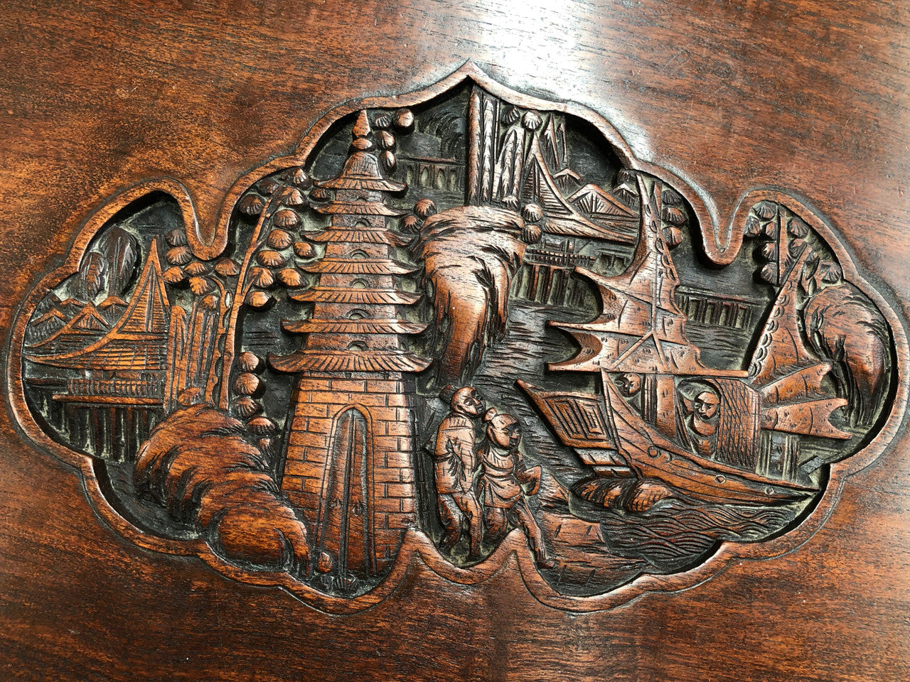 Antique Chinese Carved Camphor Wood Chest | Antique & Vintage | Moonee Ponds Antiques | Australia Wide Delivery