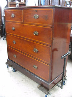 Large Inlaid Mahogany Chest of Drawers | Antique & Vintage | Moonee Ponds Antiques | Australia Wide Delivery