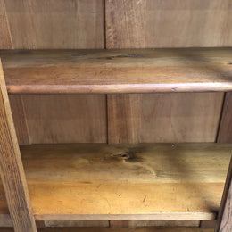 French Style Oak Open Bookcase