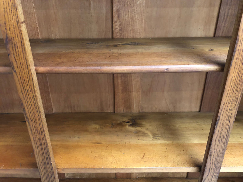 French Style Oak Open Bookcase